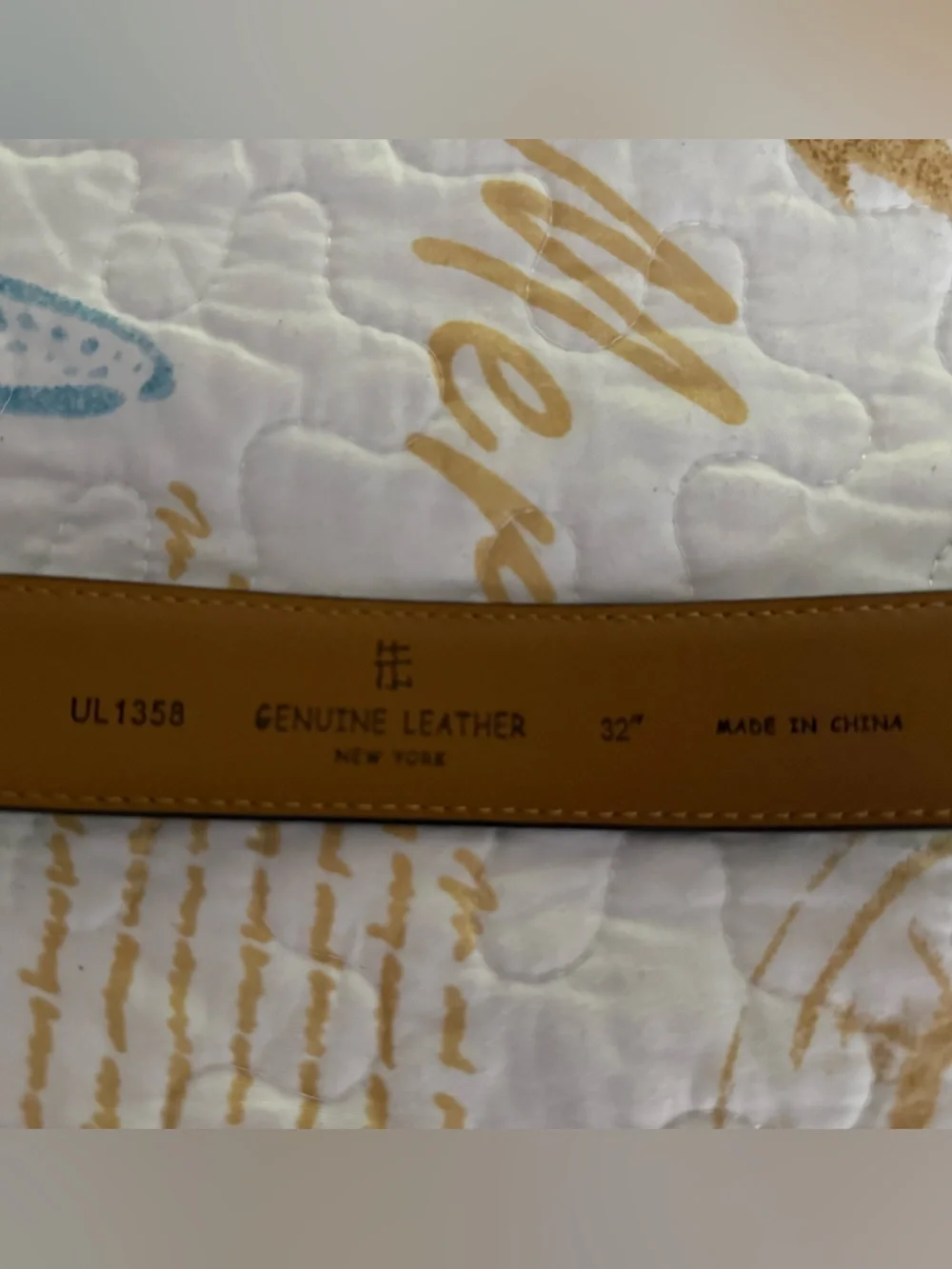 Men’s Belt, 32”, Genuine Leather